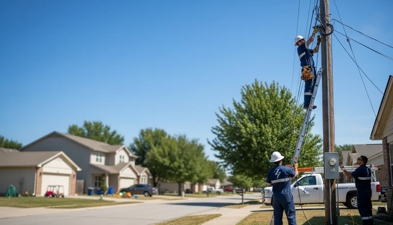Residential electrician providing installation services in Singer, LA